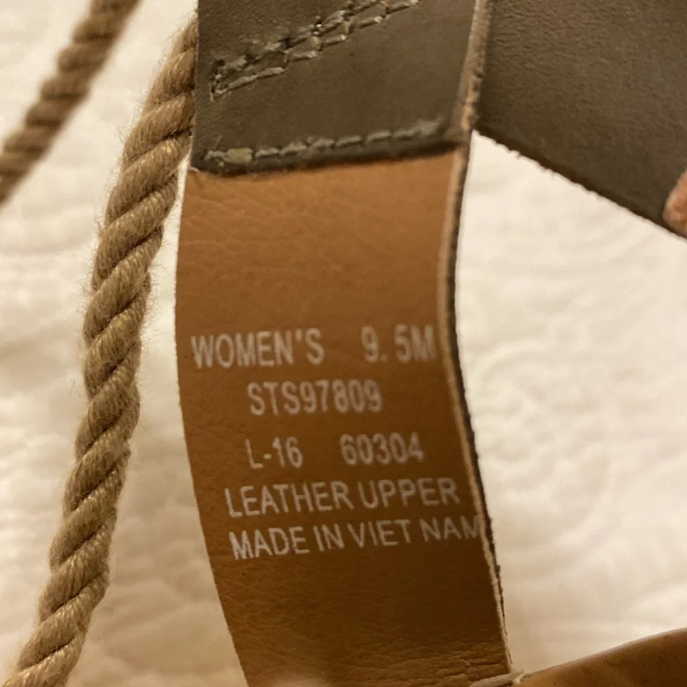 Sperry Top-Sider Women's Dawn Ari‎ Wedge leather olive Sandal